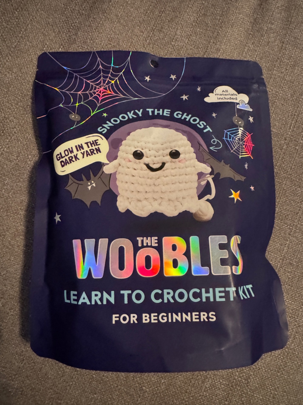 The Woobles "Snooky the Ghost" Crochet Kit